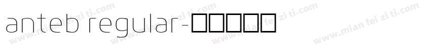 anteb regular字体转换